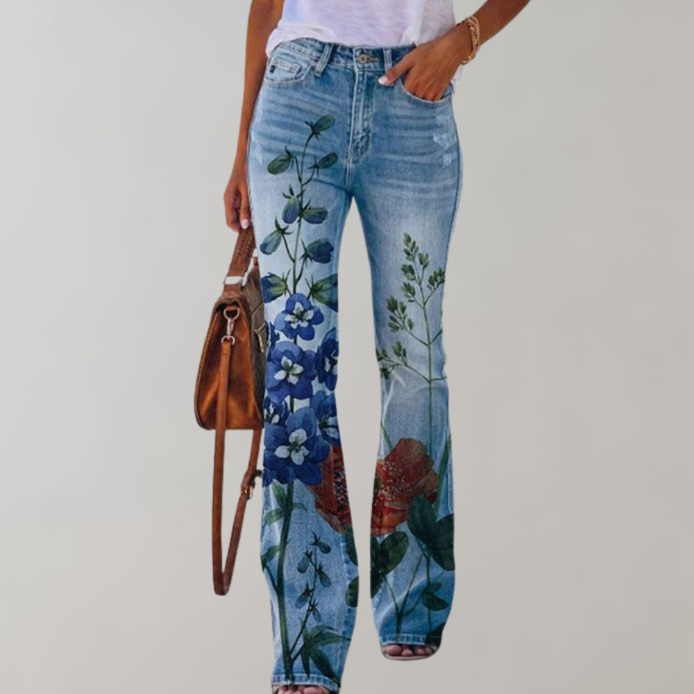 2XL / Blue Flowers